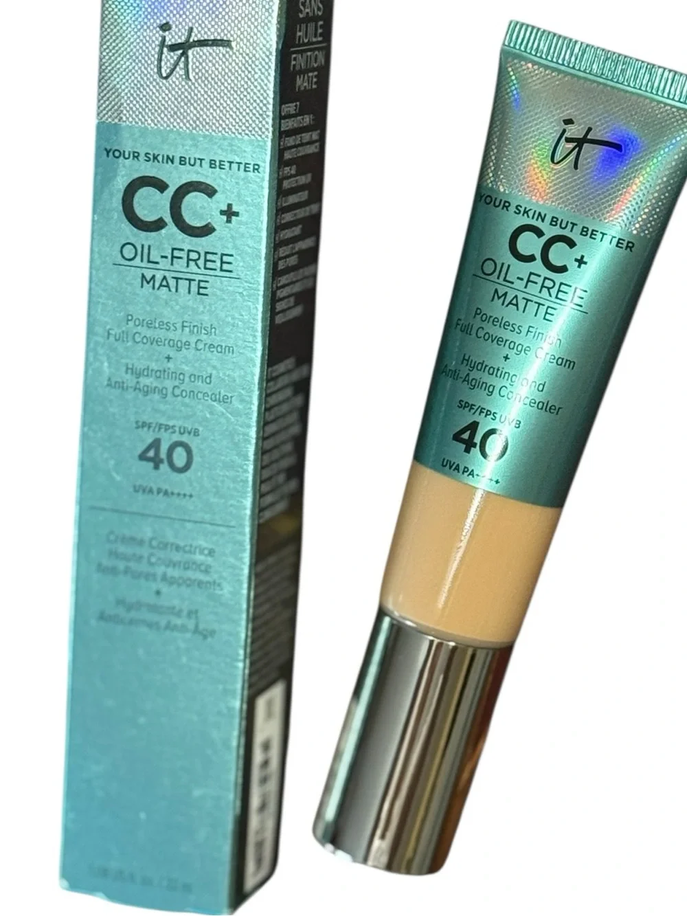 IT Cosmetics CC Oil Free Matte Fair Light 1.08oz New in Box